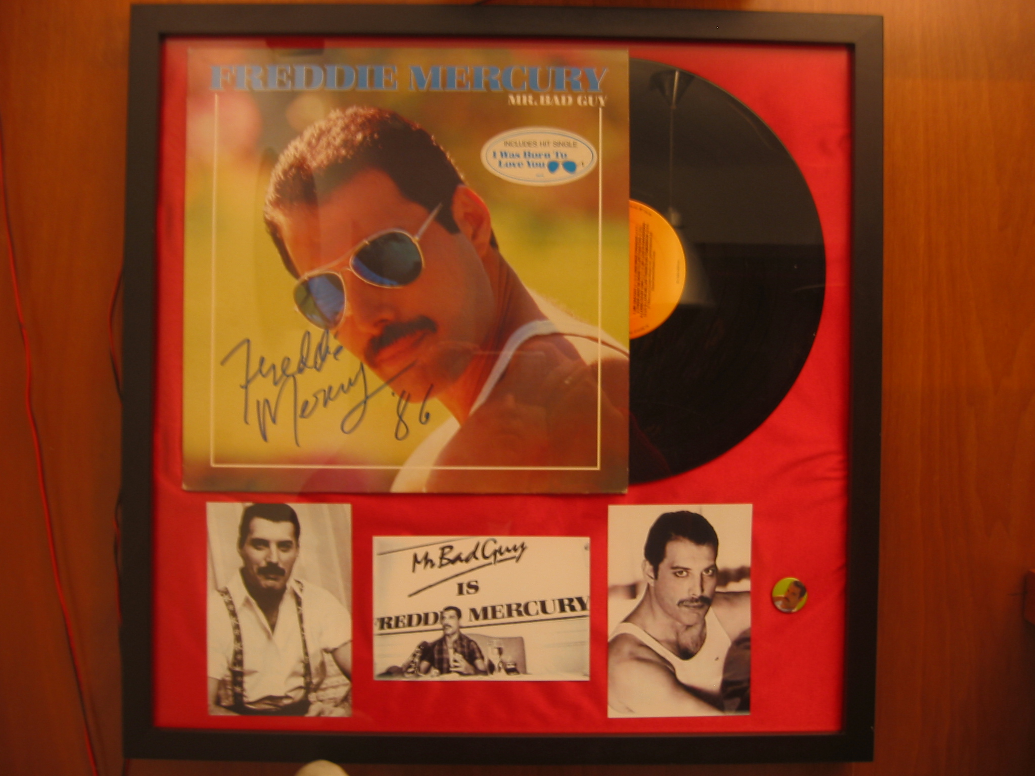 My Mr Bad Guy Signed By Freddie ( sign in 1986 )
